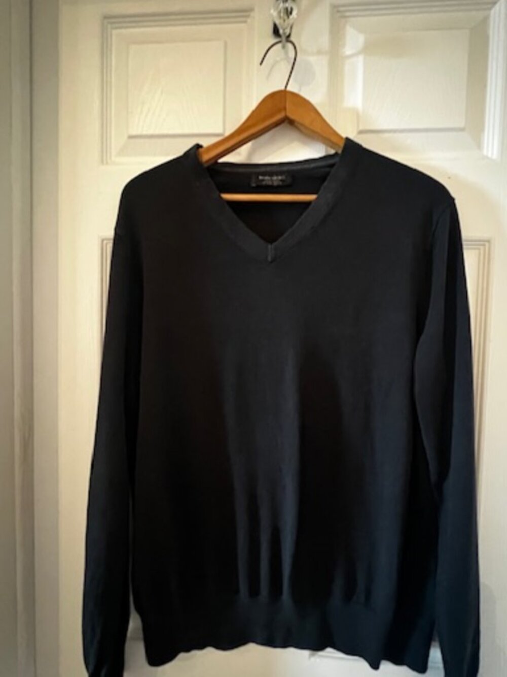 Banana Republic Silk-Cashmere Navy Sweater